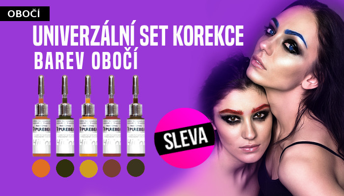 univerzalni set barev Purebeau na korecke oboci permanentni makeup